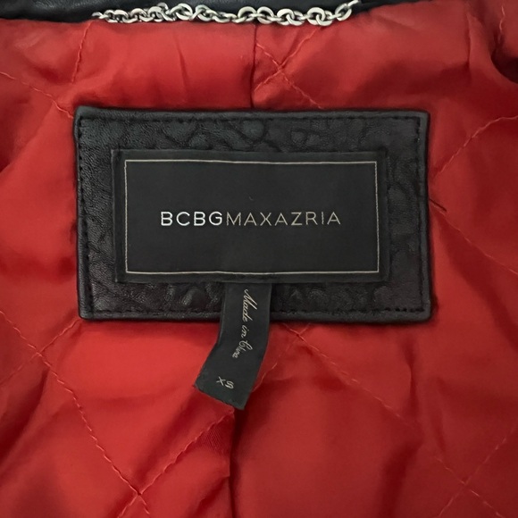 BCBG MAXAZRIA LEATHER JACKET - Picture 3 of 10